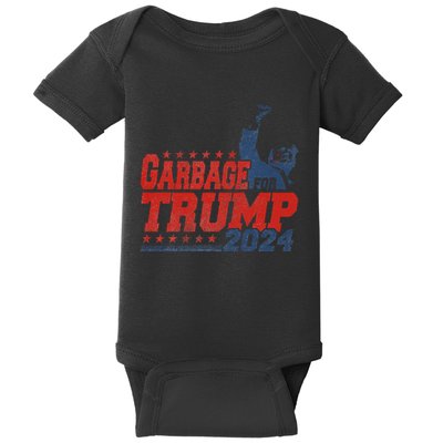 Garbage For Trump 2024 Gift Baby Bodysuit