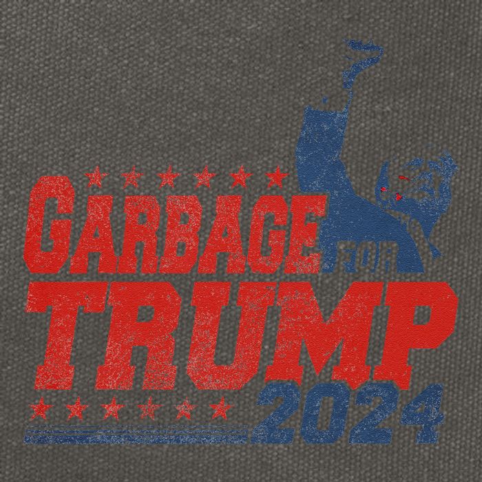 Garbage For Trump 2024 Gift Cotton Canvas Backpack