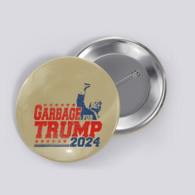 Garbage For Trump 2024 Gift Button