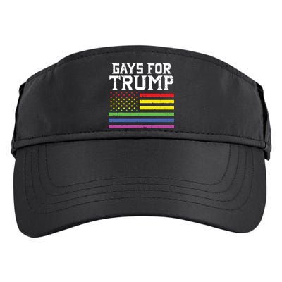 Gays For Trump Usa Flag Pro Reelect Donald 2020 Lgpt Gift Adult Drive Performance Visor