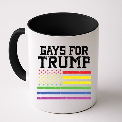 Gays For Trump Usa Flag Pro Reelect Donald 2020 Lgpt Gift Mug