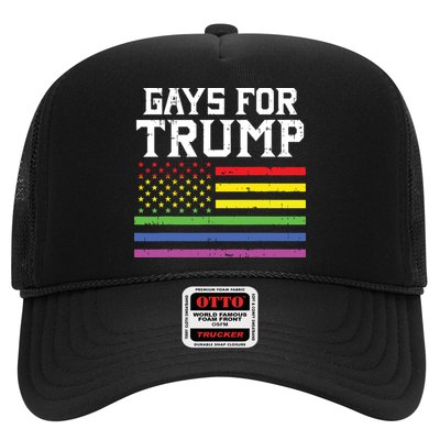 Gays For Trump Usa Flag Pro Reelect Donald 2020 Lgpt Gift Trucker Hat
