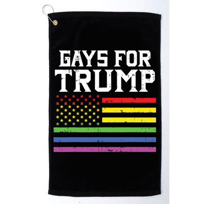 Gays For Trump Usa Flag Pro Reelect Donald 2020 Lgpt Gift Golf Towel