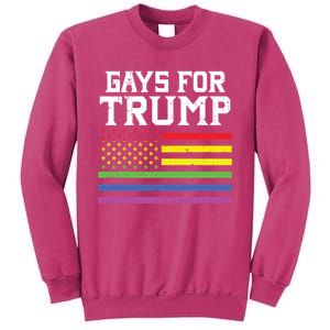 Gays For Trump Usa Flag Pro Reelect Donald 2020 Lgpt Gift Sweatshirt