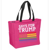 Gays For Trump Usa Flag Pro Reelect Donald 2020 Lgpt Gift Zip Tote Bag