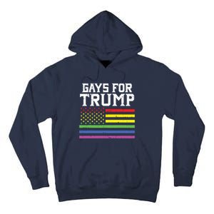 Gays For Trump Usa Flag Pro Reelect Donald 2020 Lgpt Gift Tall Hoodie