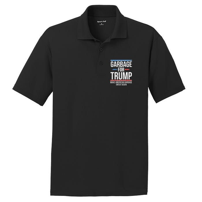 Garbage For Trump Make American Garbage Great Again Gift PosiCharge RacerMesh Polo