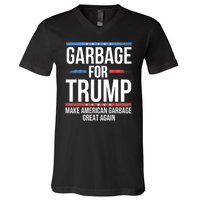 Garbage For Trump Make American Garbage Great Again V-Neck T-Shirt