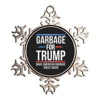 Garbage For Trump Make American Garbage Great Again Metallic Star Ornament