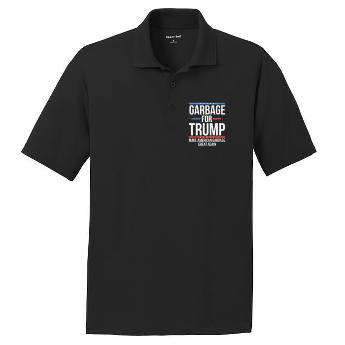 Garbage For Trump Make American Garbage Great Again PosiCharge RacerMesh Polo