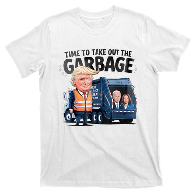 Garbage For Trump 2024 Funny Time To Take Out Garbage Biden T-Shirt