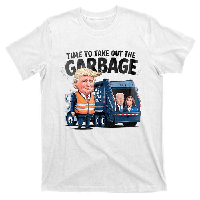 Garbage For Trump 2024 Funny Time To Take Out Garbage Biden T-Shirt