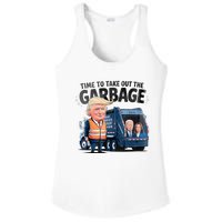 Garbage For Trump 2024 Funny Time To Take Out Garbage Biden Ladies PosiCharge Competitor Racerback Tank