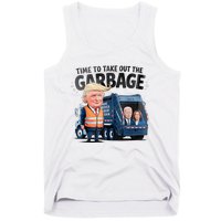 Garbage For Trump 2024 Funny Time To Take Out Garbage Biden Tank Top