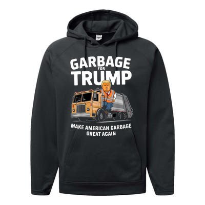 Garbage For Trump Performance Fleece Hoodie