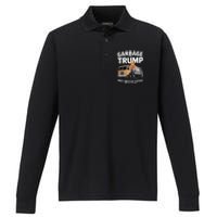 Garbage For Trump Performance Long Sleeve Polo