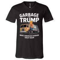 Garbage For Trump V-Neck T-Shirt