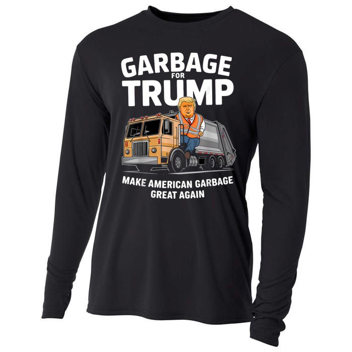 Garbage For Trump Cooling Performance Long Sleeve Crew