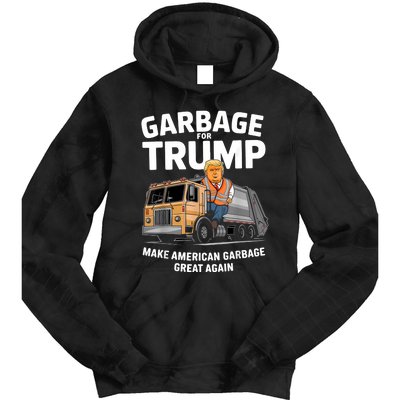 Garbage For Trump Tie Dye Hoodie