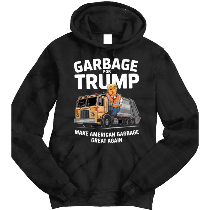 Garbage For Trump Tie Dye Hoodie