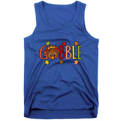 Gobble Funny Turkey Thanksgiving Family Graphic Gift Tank Top