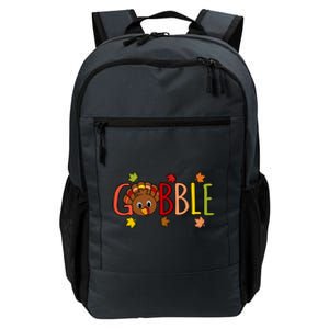 Gobble Funny Turkey Thanksgiving Family Graphic Gift Daily Commute Backpack