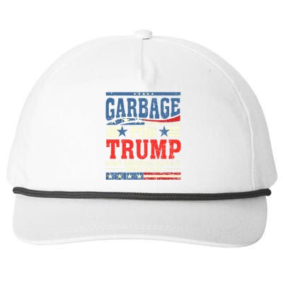 Garbage For Trump Make American Garbage Great Again Snapback Five-Panel Rope Hat