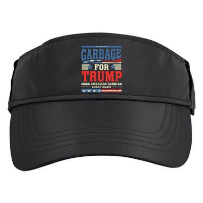 Garbage For Trump Make American Garbage Great Again Adult Drive Performance Visor