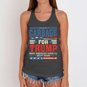 Garbage For Trump Make American Garbage Great Again Women's Knotted Racerback Tank