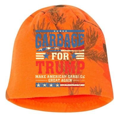 Garbage For Trump Make American Garbage Great Again Kati - Camo Knit Beanie