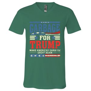 Garbage For Trump Make American Garbage Great Again V-Neck T-Shirt