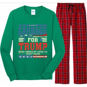 Garbage For Trump Make American Garbage Great Again Long Sleeve Pajama Set