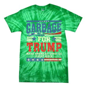 Garbage For Trump Make American Garbage Great Again Tie-Dye T-Shirt