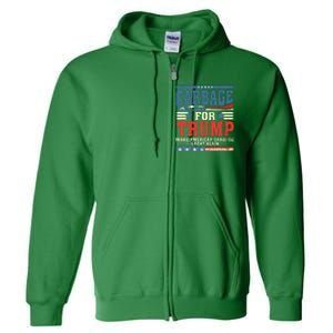 Garbage For Trump Make American Garbage Great Again Full Zip Hoodie