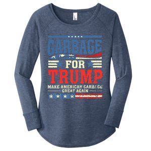 Garbage For Trump Make American Garbage Great Again Women's Perfect Tri Tunic Long Sleeve Shirt