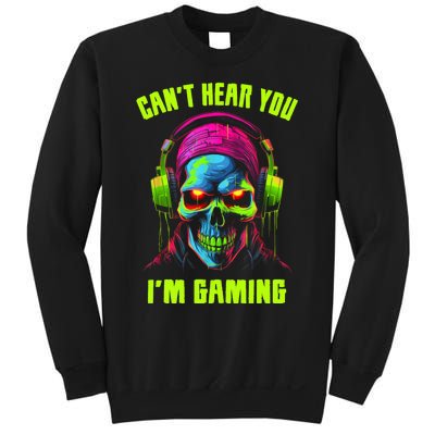 Gamer For Teens Video Gaming Funny Skull Sweatshirt