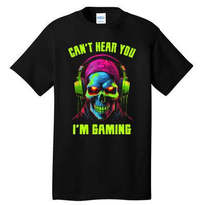 Gamer For Teens Video Gaming Funny Skull Tall T-Shirt