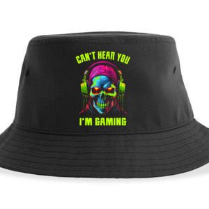 Gamer For Teens Video Gaming Funny Skull Sustainable Bucket Hat