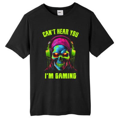 Gamer For Teens Video Gaming Funny Skull Tall Fusion ChromaSoft Performance T-Shirt