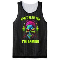 Gamer For Teens Video Gaming Funny Skull Mesh Reversible Basketball Jersey Tank