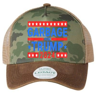 Garbage For Trump Legacy Tie Dye Trucker Hat