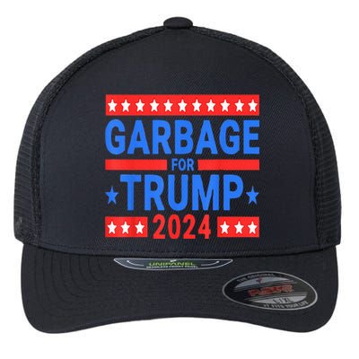 Garbage For Trump Flexfit Unipanel Trucker Cap