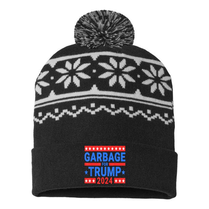 Garbage For Trump USA-Made Snowflake Beanie