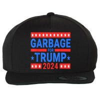 Garbage For Trump Wool Snapback Cap