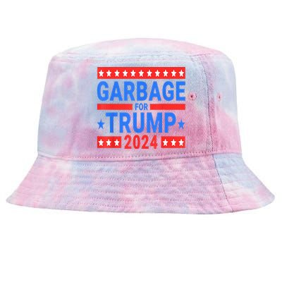 Garbage For Trump Tie-Dyed Bucket Hat