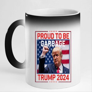 Garbage For Trump Make American Garbage Great Again 11oz Black Color Changing Mug