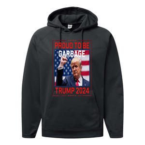 Garbage For Trump Make American Garbage Great Again Performance Fleece Hoodie