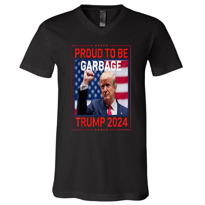 Garbage For Trump Make American Garbage Great Again V-Neck T-Shirt