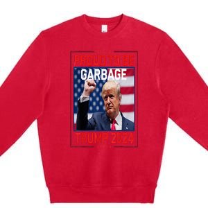 Garbage For Trump Make American Garbage Great Again Premium Crewneck Sweatshirt