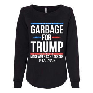 Garbage For Trump Womens California Wash Sweatshirt